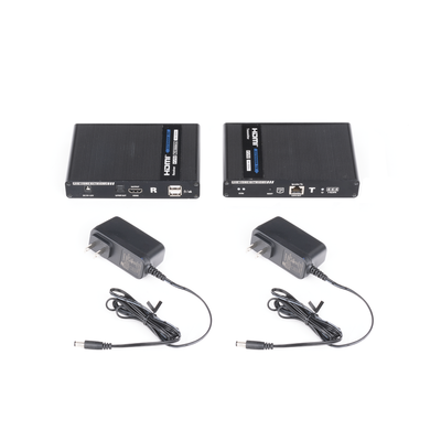 Kit extensor KVM (HDMI y USB) hasta 70 metros / Resolución 4K @ 60 Hz/ Cat 6, 6a y 7 / IPCOLOR / CERO LATENCIA / HDR10 / Salida Loop / Puerto S/PDIF / Uso 24/7 / Transmite el Video y Controla tu DVR vía USB a distancia. - Image 3