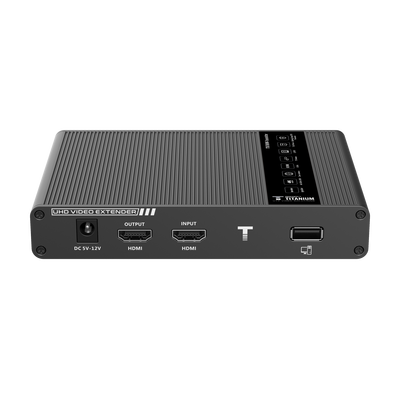 Kit extensor KVM (HDMI y USB) hasta 70 metros / Resolución 4K @ 60 Hz/ Cat 6, 6a y 7 / IPCOLOR / CERO LATENCIA / HDR10 / Salida Loop / Puerto S/PDIF / Uso 24/7 / Transmite el Video y Controla tu DVR vía USB a distancia.