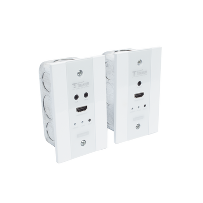 Kit Extensor HDMI en PLACAS DE PARED para distancias de 70 metros / Resolución 4K@60Hz / Cat 6/6A/ 7 / HDR/ IPCOLOR/ Cero Latencia / Soporta Control Remoto / Placa de pared de 2.74 x 4.49” - Image 4