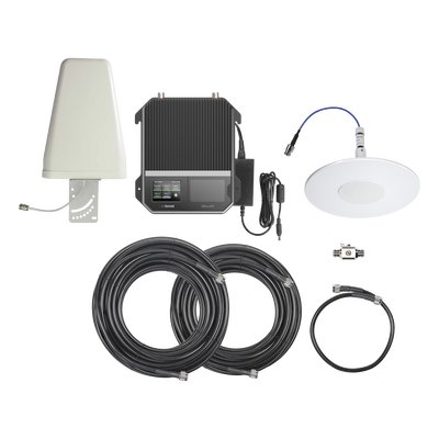 KIT Amplificador de señal celular 4G LTE, 3G y VOZ con antena direccional. Especial para cubrir áreas de hasta 4300 Metros Cuadrados por ser de grado comercial e industrial. Soporta múltiples operadores, tecnologías y usuarios. - Image 2