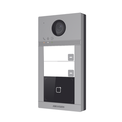 Videoportero IP 2 Megapixel / Llamada y Apertura Remota desde App Hik-Connect / PoE / Exterior IP65 + Antivandalico IK08 / 2 Departamentos / Apertura con Tarjeta / Soporta 2 Puertas y hasta 6 Monitores - Image 2