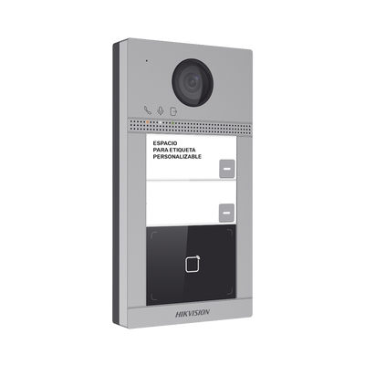 Videoportero IP 2 Megapixel / Llamada y Apertura Remota desde App Hik-Connect / PoE / Exterior IP65 + Antivandalico IK08 / 2 Departamentos / Apertura con Tarjeta / Soporta 2 Puertas y hasta 6 Monitores - Image 3