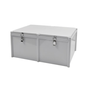 Gabinete Plástico para Exterior (IP65) de 560 X 380 x 265 mm Cierre por broche