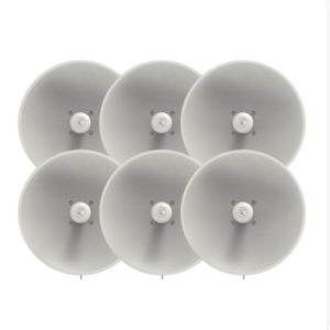 Paquete de 6 ePMP Force 300-25L para zonas con alta interferencia, hasta 400+ Mbps, 4910 - 6200 MHz, 802.11 AC Wave2, Antena de 25 dBi, baja latencia