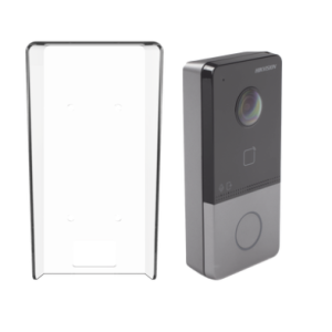 Kit Videoportero IP + Carcasa protectora 2 Megapixel / PoE Estandar / IP65 / Apertura desde Hik-connect / Soporta 1 Departamento y Hasta 6 Monitores / Soporta Tarjetas Mifare / 1 Salida Relay