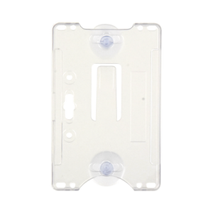 Porta tarjeta de plastico ABS / Transparente / Compatible con tarjetas ACCESSCARDEPC / PROCARDX o Formato CR80
