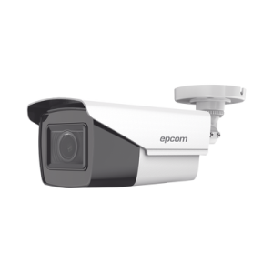 Bala TURBOHD 5 Megapixel / Lente Mot. 2.7 a 13.5 mm / 40 mts IR EXIR / dWDR / TVI-AHD-CVI-CVBS / Exterior IP67 / 12 Vcc / 24 VCA