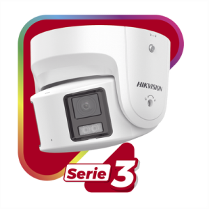 Turret IP Panorámica 8 Megapixel / 180° / Imagen a Color 24/7 / PoE / WDR 130° / IP67 / ACUSENSE / Protección Activa (Luz Estroboscópica y Alarma Audible) / MicroSD