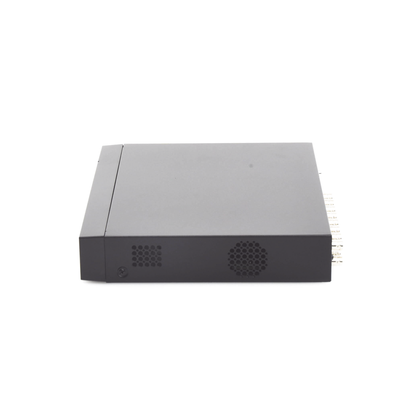 DVR 16 Canales TurboHD + 2 Canales IP / 2 Megapixel (1080p) Lite / Acusense Lite (Evita falsas alarmas) / Audio por Coaxitron / 1 Bahía de Disco Duro / H.265+ / Salida de Video en Full HD