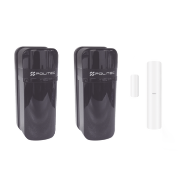 Detector Fotoeléctrico (A baterías) / 0 Falsas Alarmas / Alcance de 60m de Exterior y 350m en interior / Fácil Alineación / Compatible con panel AXPRO/