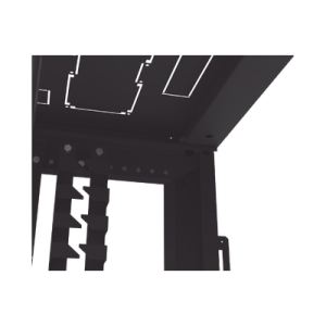 Gabinete Profesional de Piso para Telecomunicaciones de 12UR, 1000 mm Profundidad.