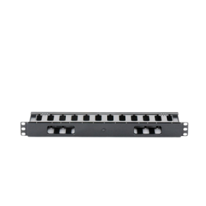 Organizador de Cables Horizontal de 1U para Rack de 19", Fabricado en Polímero Resistente a Deformaciones y Rayones