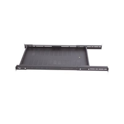 Charola ventilada para soportar equipos en Rack, Profundidad Ajustable de 495 a 965 mm, 1U, Color Negro - Image 3