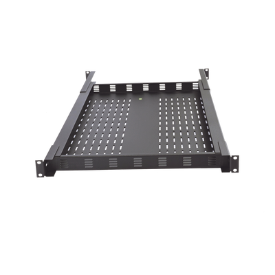 Charola ventilada para soportar equipos en Rack, Profundidad Ajustable de 495 a 965 mm, 1U, Color Negro - Image 4