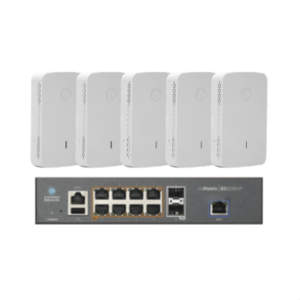 Starter Kit Wi-Fi Empresarial de 5 Access Point PLE425 y 1 Switch PoE EX2010P
