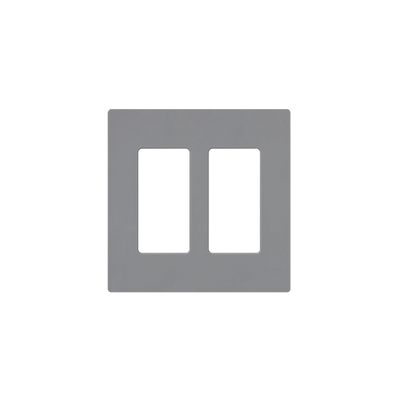 Placa de pared 2 espacio, para atenuador (dimmer), switch ó control remoto PICO inalámbrico.