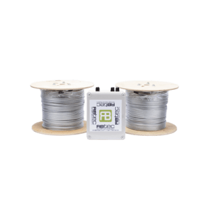 Kit de Cable Sensor Perimetral para Cerca Ciclonicas IRONCLAD / 610 METROS DE PROTECCION / 2 ZONAS; 305 METROS POR ZONA / Sin Falsas Alarmas por Viento / TODO Incluido/ TARJETA LPU400/ Calibración por Software