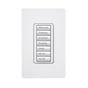 Teclado seetouch 7 botones, programe escenas diferentes en cada botón.