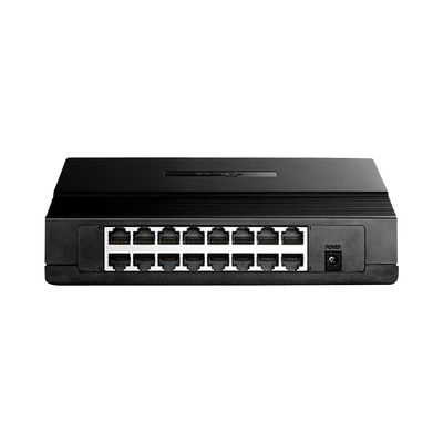 Switch no administrable de 16 puertos 10/100 Mbps para escritorio