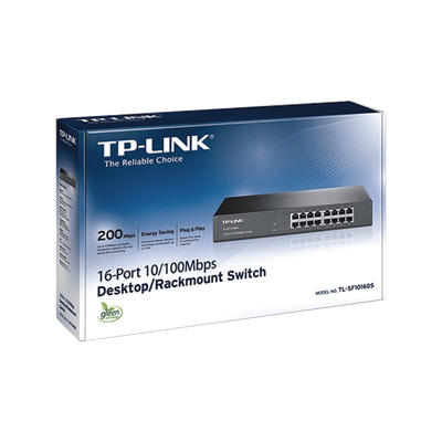 Switch no administrable de 16 puertos 10/100 Mbps de escritorio y para montaje en rack - Image 3