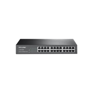 Switch no administrable de 24 puertos 10/100 Mbps para escritorio/rack