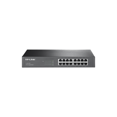 Switch Gigabit no administrable de 16 puertos 10/100/1000 Mbps para escritorio/rack