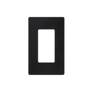 Placa de pared 1 espacio, para atenuador (dimmer), apagador ó control remoto inalámbrico LUTRON.