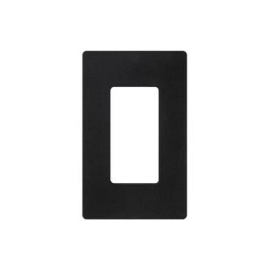 Placa de pared 1 espacio, para atenuador (dimmer), apagador ó control remoto inalámbrico LUTRON.