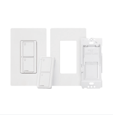 Kit, Apagador, base para empotrar en pared el control remoto PICO, tapa, ideal para el control de iluminación,.