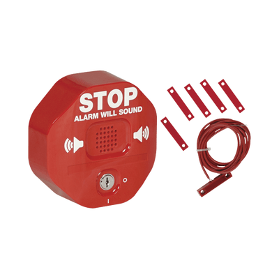 alarma multifunción Exit Stopper® para puerta doble