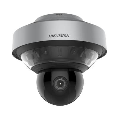 Domo PanoVu series / Vista Panorámica 360° / 8 Lentes de 4 Megapixel + PTZ 4 Megapixel de 40X Zoom / Posicionamiento 3D / IP67 / IK10 / WDR 120 dB / EIS / Autoseguimiento / 250 mts IR / 36 VCD