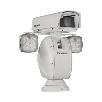 PTZ IP 2 Megapixel / Punta de Poste / 40X Zoom / 400 mts IR / Exterior IP66 / 30 IPS / EIS / WDR 140 dB / Wiper / MicroSD