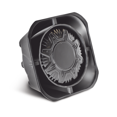 Bocina Compacta de uso rudo, 100 Watts de Potencia, Ideal para vehículos de encubierto, 11 Ohms de Impedancia