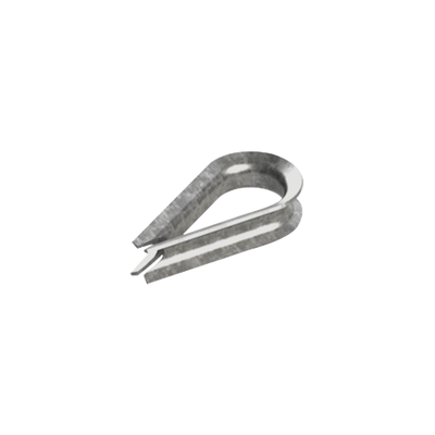 Cuello/ Guardacabo/ Rozadera para Cable de 3/8" de Acero Galv. por Inmersión.