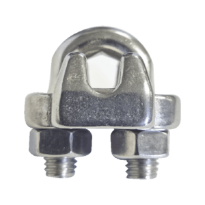 Nudo/ Perro/ Abrazadera Acero Forjado para Cable de 5/16", Acero Inoxidable.