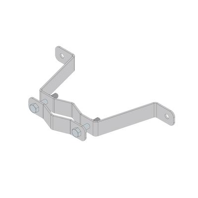 Herraje de Pared Liviano (1 pza) para Sujeción de Mástil 1" a 1-3/4".