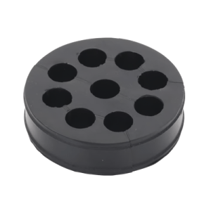 Inserto de Caucho de 4" Con Nueve Orificios para Cable de 1/2 in