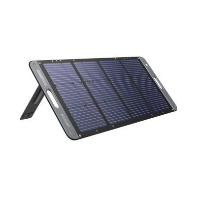 Panel Solar Plegable 100W / Recomendado para el Power Station Portable de 600W UGREEN / Alta Eficiencia de Conversión / Alineación Inteligente de la Luz Solar / Resistente Al Agua Y Duradero / Incluye Cable XT60 Macho a Macho 2m.