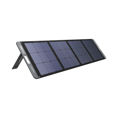 Panel Solar Plegable 200W / Recomendado para el Power Station Portable de 1200W UGREEN / Alta Eficiencia de Conversión / Alineación Inteligente de la Luz Solar / Resistente Al Agua y Duradero / Incluye Cable XT60 Macho a Macho 2m.