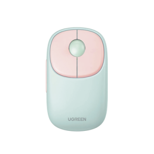 Mouse Inalámbrico FUN+ / Recargable / 2.4G & Bluetooth / 4 Niveles de DPI / Clic Silencioso / Ergonómico / 5 Botones / Compatible con Windows, macOS 10.5, Android iOS Linux y Chrome OS / Color Rosa