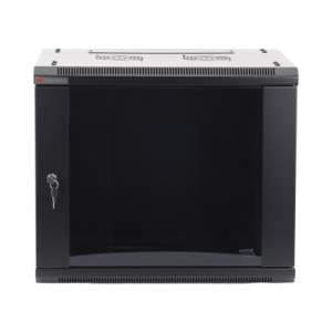 Gabinete PRECISION, Con Puerta de Cristal, de 19in, 9UR, 450mm de Profundidad, Color Negro