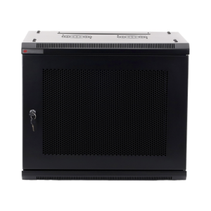 Gabinete PRECISION, Con Puerta Perforada, de 19in, 9UR, 450mm de Profundidad, Color Negro