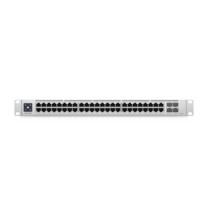 UniFi Switch Enterprise administrable capa 3, 48 puertos 2.5GbE RJ45 POE+, 4 puertos 10G SFP+, 720W, con pantalla táctil de 1.3"