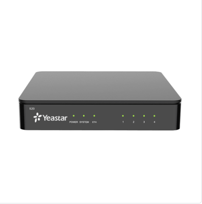 Conmutador IP SIP Yeastar para PYMES / 20 extensiones/ 10 llamadas simultaneas/ 2 puertos FXO