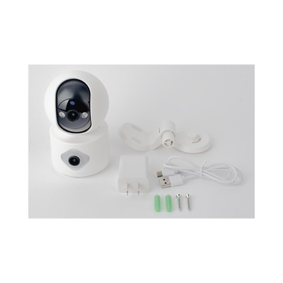 Camara doble lente 3mp| Wifi| autoseguimiento| Detección de movimiento| audio de 2 vias| almacenamiento hasta 128GB - Image 4