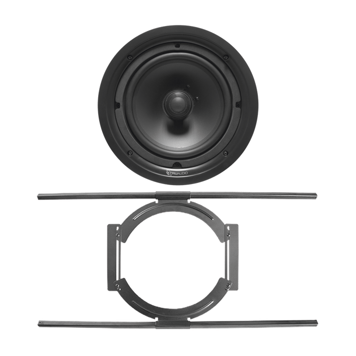KIT de Bocina de Techo TruAudio de 8in PP8 con Soporte de Acero Rígido para Techos Suspendidos