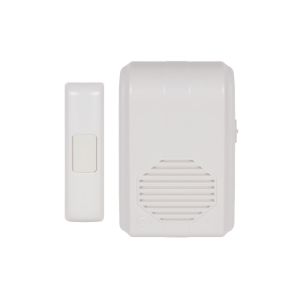 Timbre Inalámbrico Para Puerta Con 10 Tonos, Hasta 150m Linea de Vista, Con Receptor Inalámbrico Incluido, 110Vca