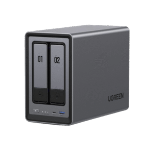 NASync DXP2800 | SO UGOS Pro | Intel N100 12th Gen Intel® 4 Core™ | 2 Bahías SATA hasta 48TB | 2-Bahias (M.2 NVMe) hasta 16TB | 8GB DDR5 (Exp. a 16GB) | Ethernet 2.5G | HDMI 4K | 2* USB2.0 | 1*USB 3.2Gen | 1* USB 3.2Gen2 | 1*USB-C 3.2Ge