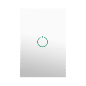 (ZWAVE) Interruptor On/Off panel táctil touch inalámbrico Zwave Plus 1 boton. Compatible con Hubitat HC8, Álula M2M, otro