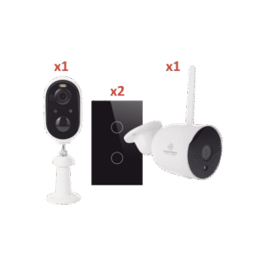 (Wifi) KIT 2 camaras Wifi y 2 apagadores inteligentes Wifi